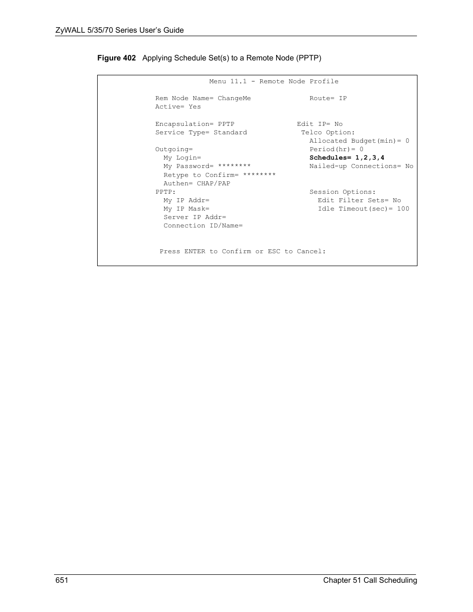ZyXEL Communications 70 Series User Manual | Page 651 / 807