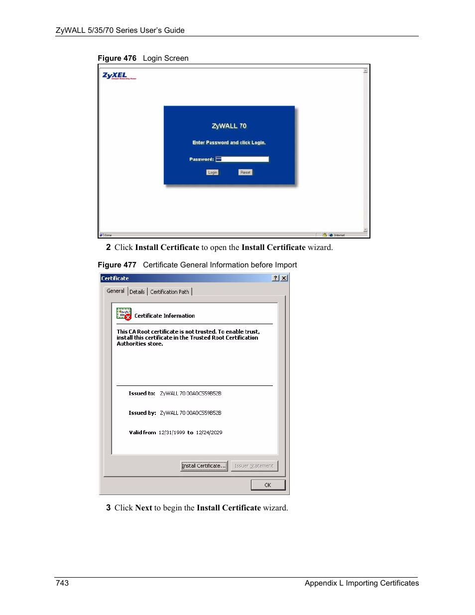 ZyXEL Communications 70 Series User Manual | Page 743 / 807
