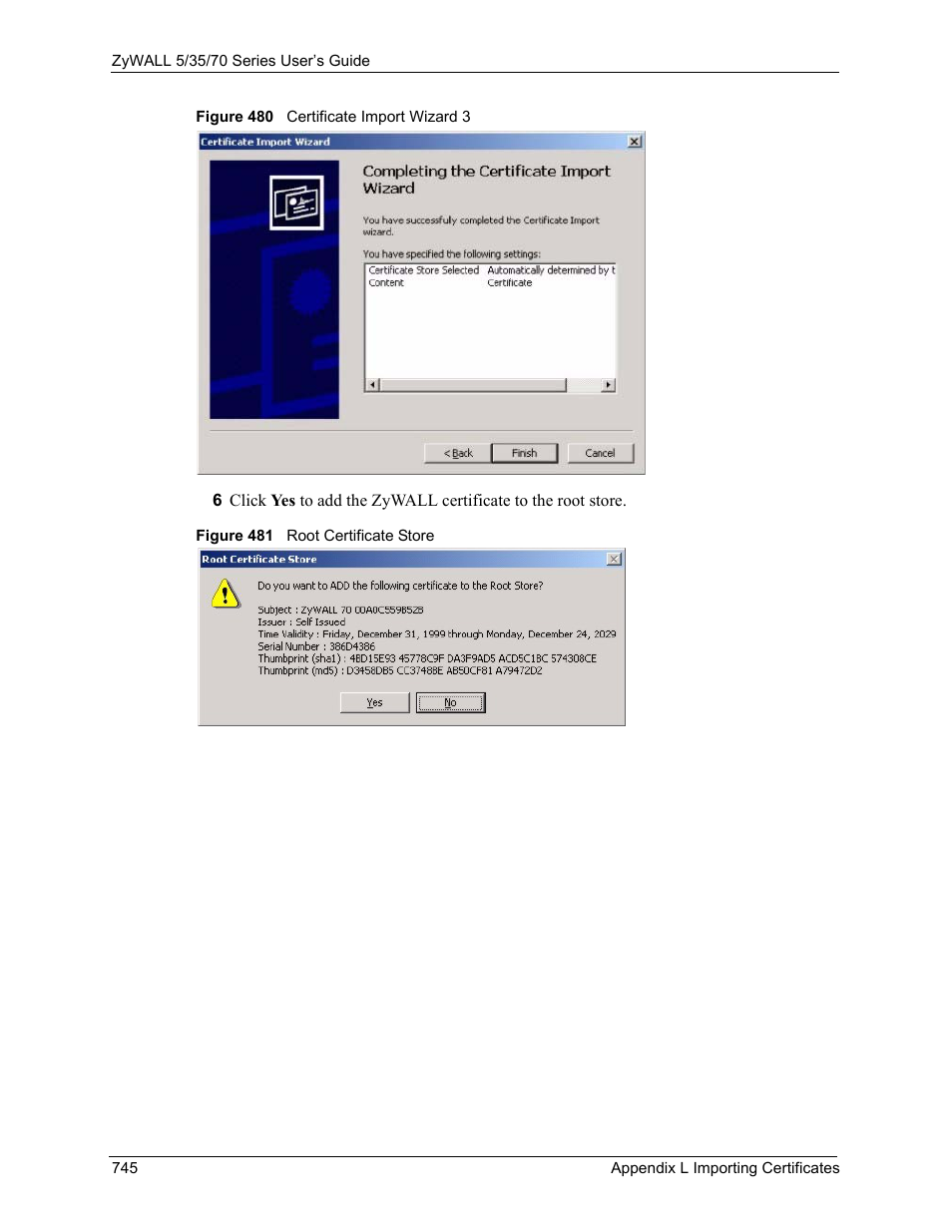 ZyXEL Communications 70 Series User Manual | Page 745 / 807