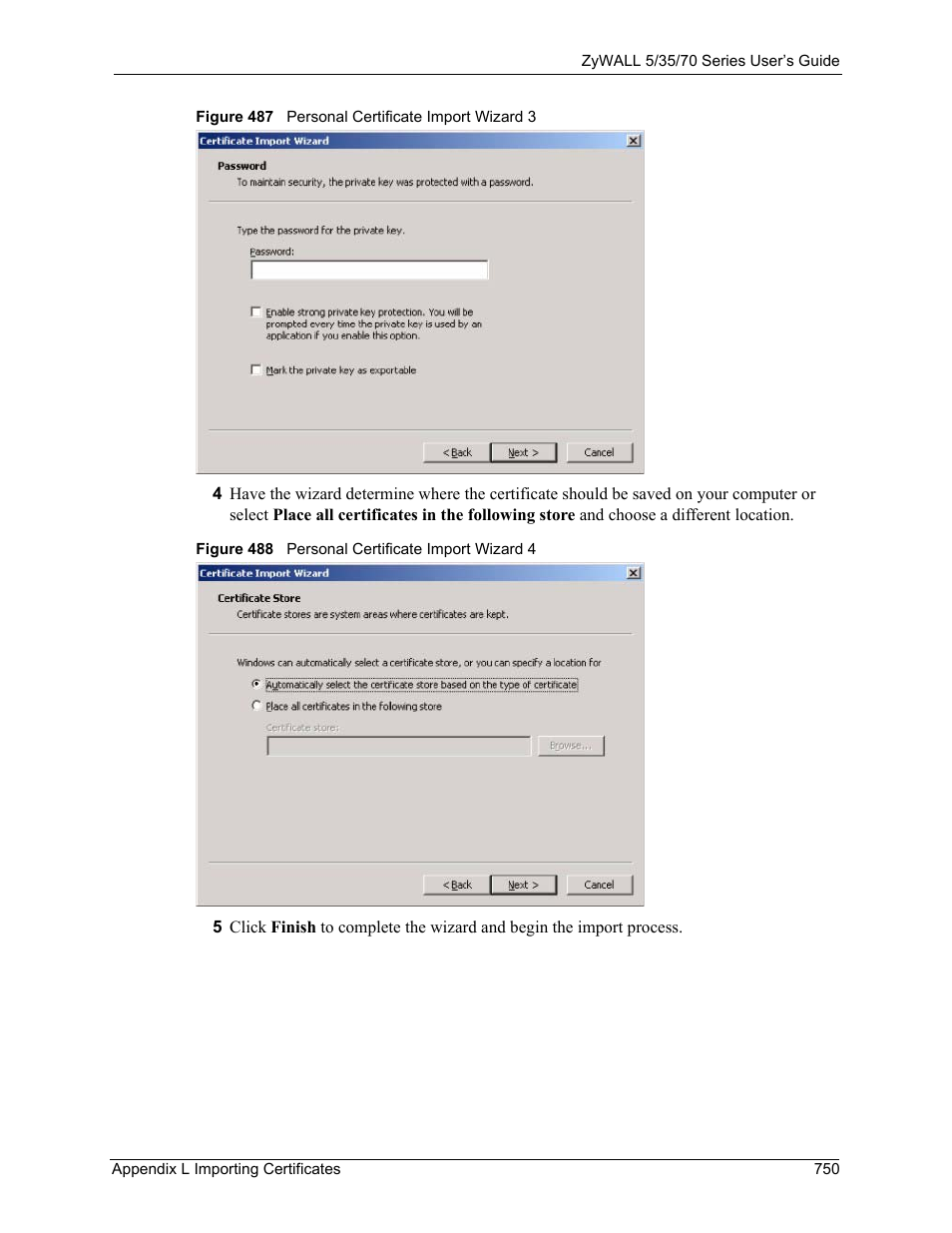 ZyXEL Communications 70 Series User Manual | Page 750 / 807