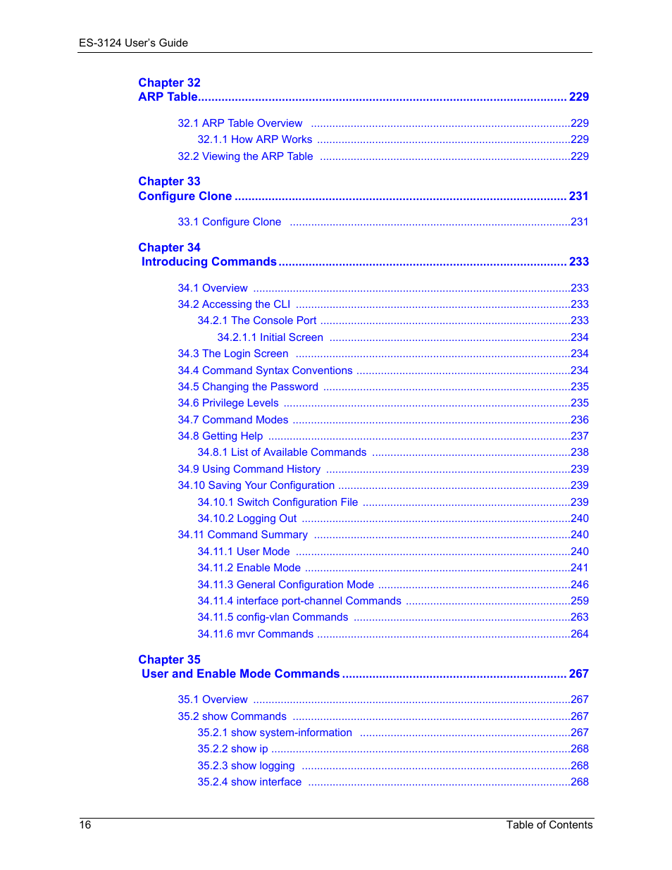 ZyXEL Communications LAYER 3 ES-3124 User Manual | Page 18 / 337