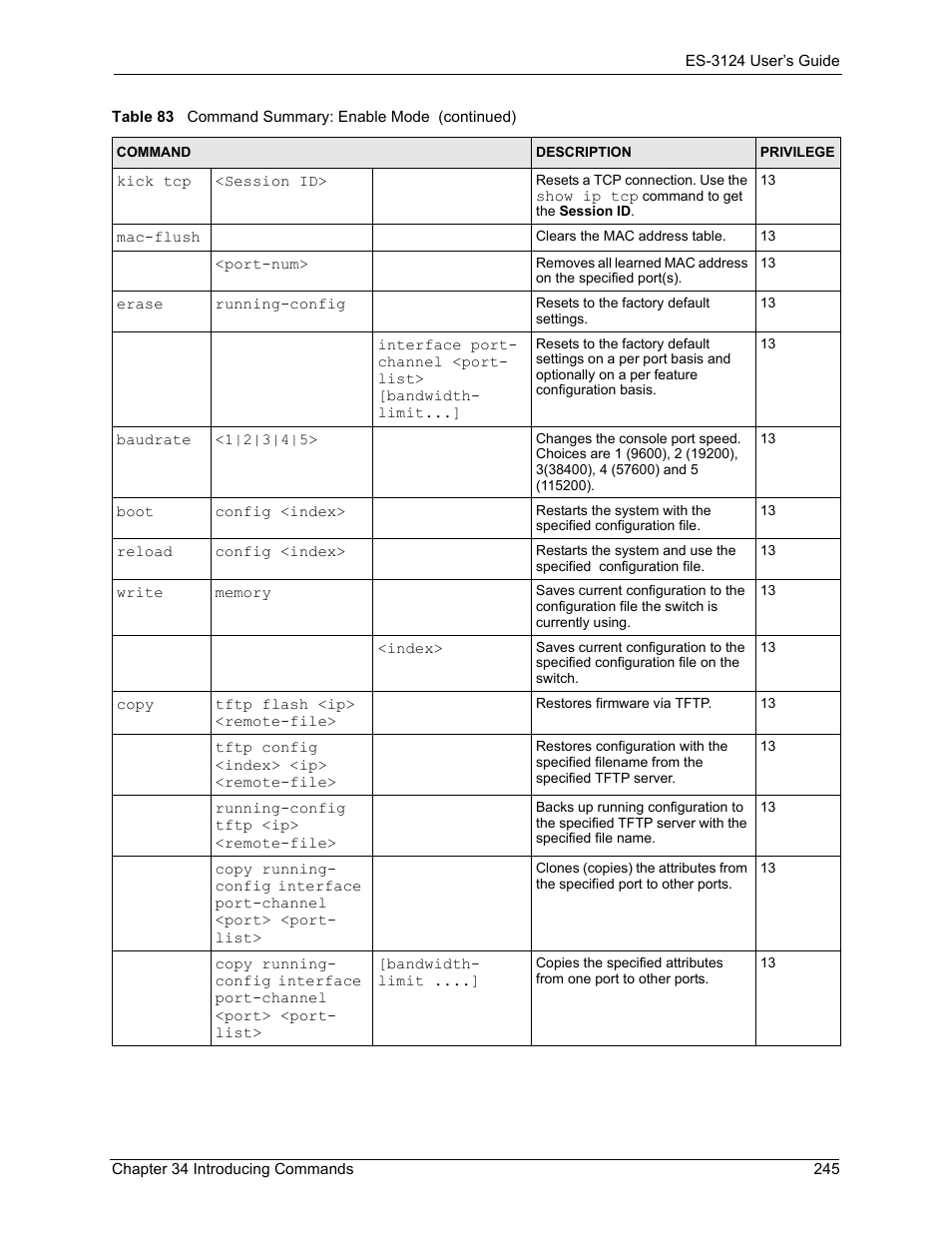 ZyXEL Communications LAYER 3 ES-3124 User Manual | Page 247 / 337
