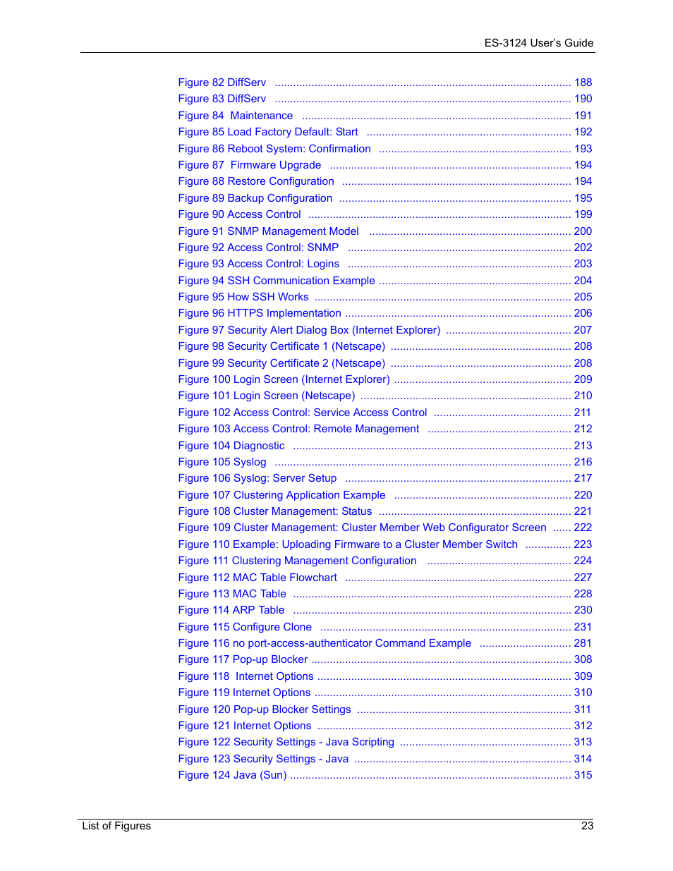 ZyXEL Communications LAYER 3 ES-3124 User Manual | Page 25 / 337