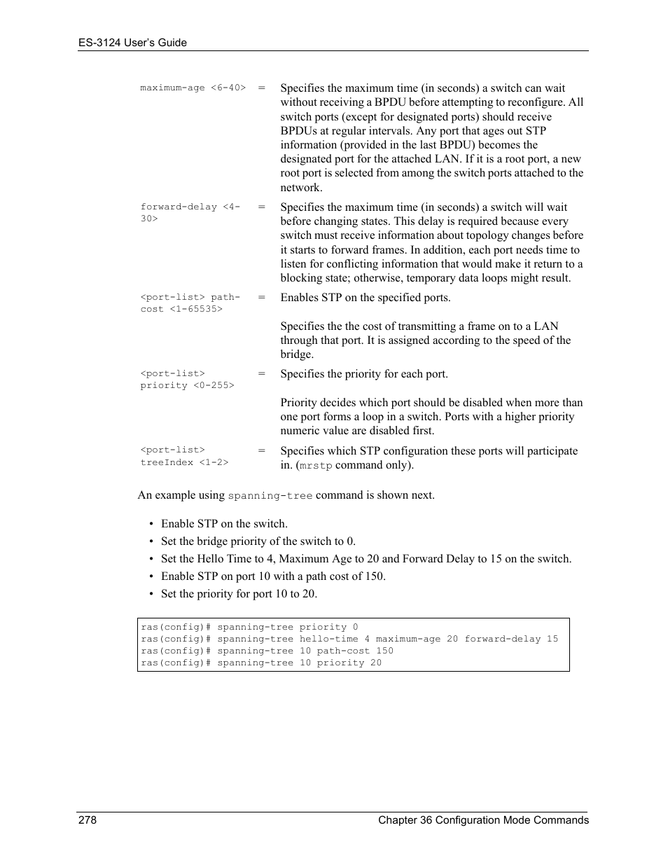 ZyXEL Communications LAYER 3 ES-3124 User Manual | Page 280 / 337