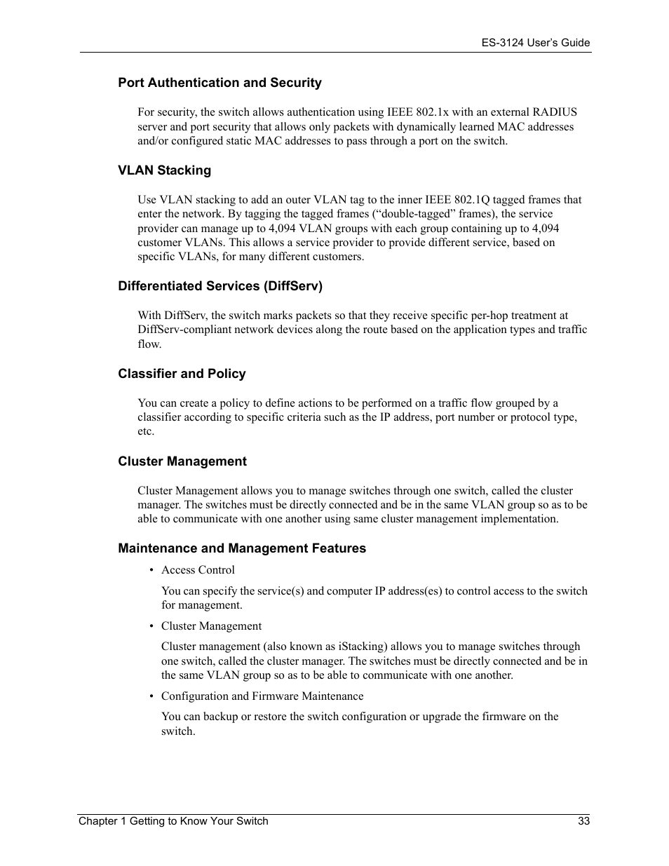 ZyXEL Communications LAYER 3 ES-3124 User Manual | Page 35 / 337