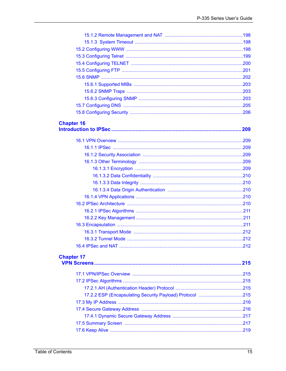 ZyXEL Communications P-335WT User Manual | Page 15 / 509