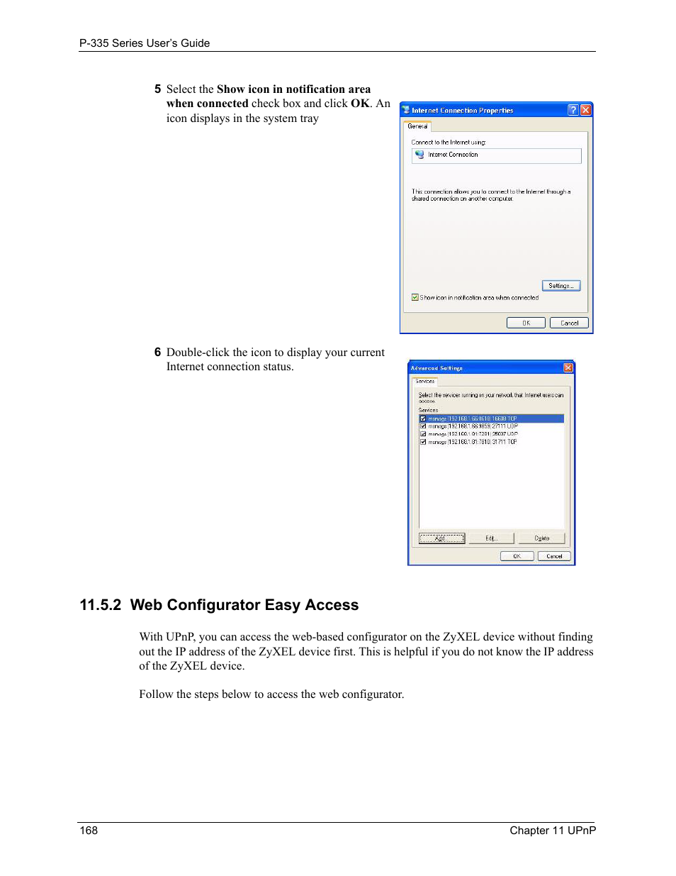 2 web configurator easy access | ZyXEL Communications P-335WT User Manual | Page 168 / 509