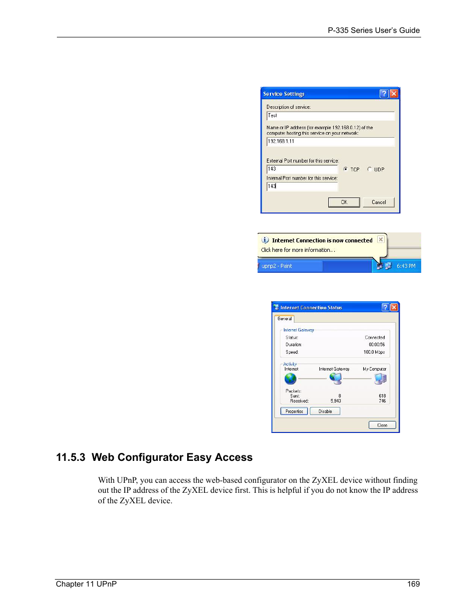 3 web configurator easy access | ZyXEL Communications P-335WT User Manual | Page 169 / 509