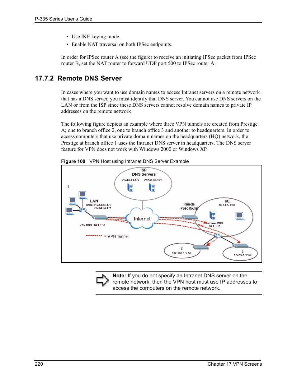 2 remote dns server | ZyXEL Communications P-335WT User Manual | Page 220 / 509