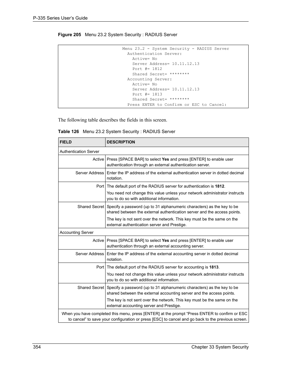 ZyXEL Communications P-335WT User Manual | Page 354 / 509