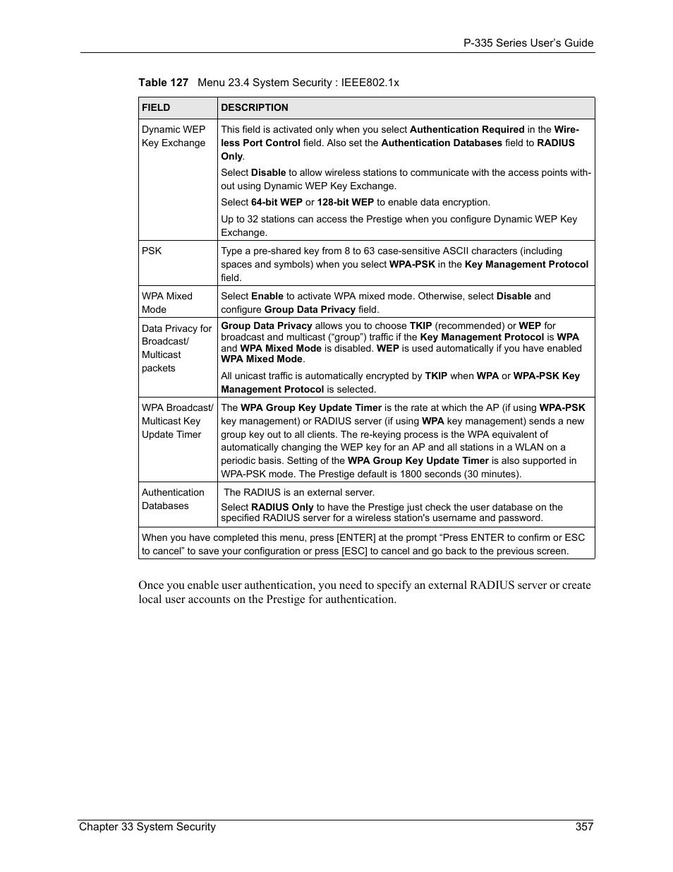 ZyXEL Communications P-335WT User Manual | Page 357 / 509