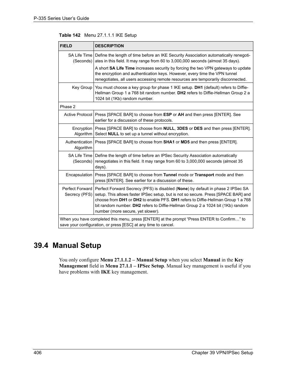 4 manual setup | ZyXEL Communications P-335WT User Manual | Page 406 / 509