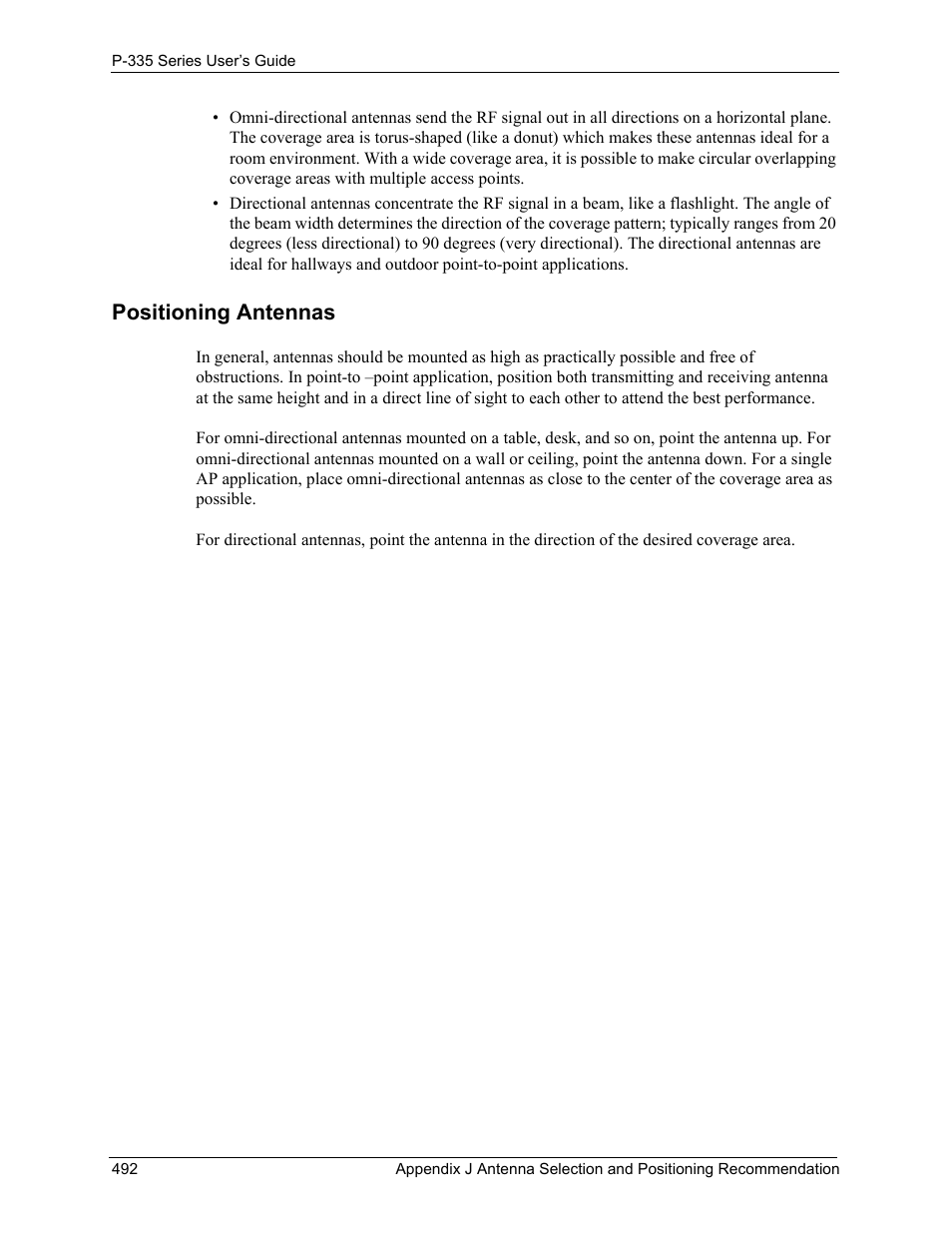 Positioning antennas | ZyXEL Communications P-335WT User Manual | Page 492 / 509