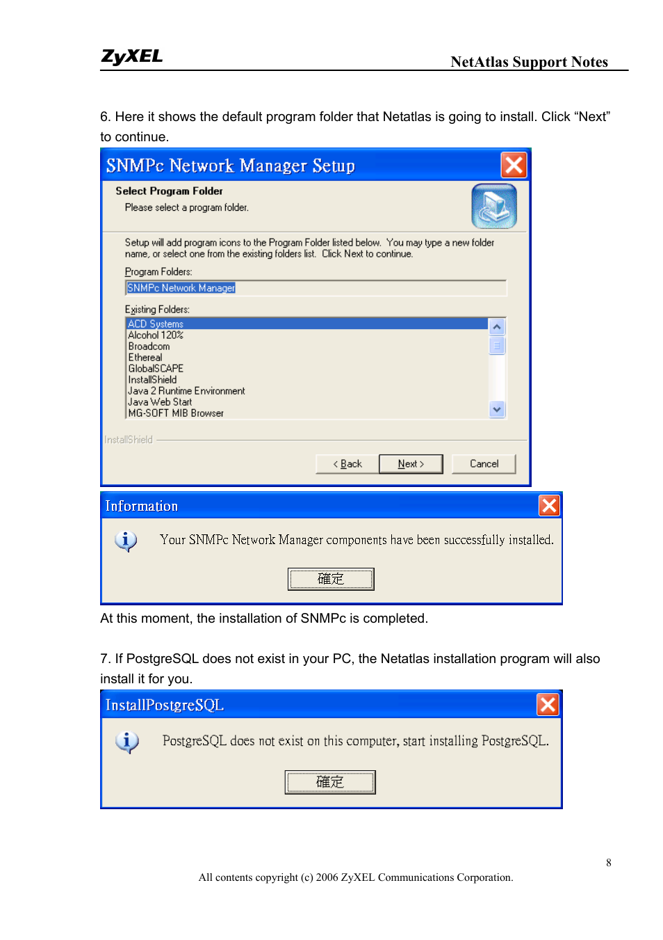 ZyXEL Communications 1 User Manual | Page 8 / 25