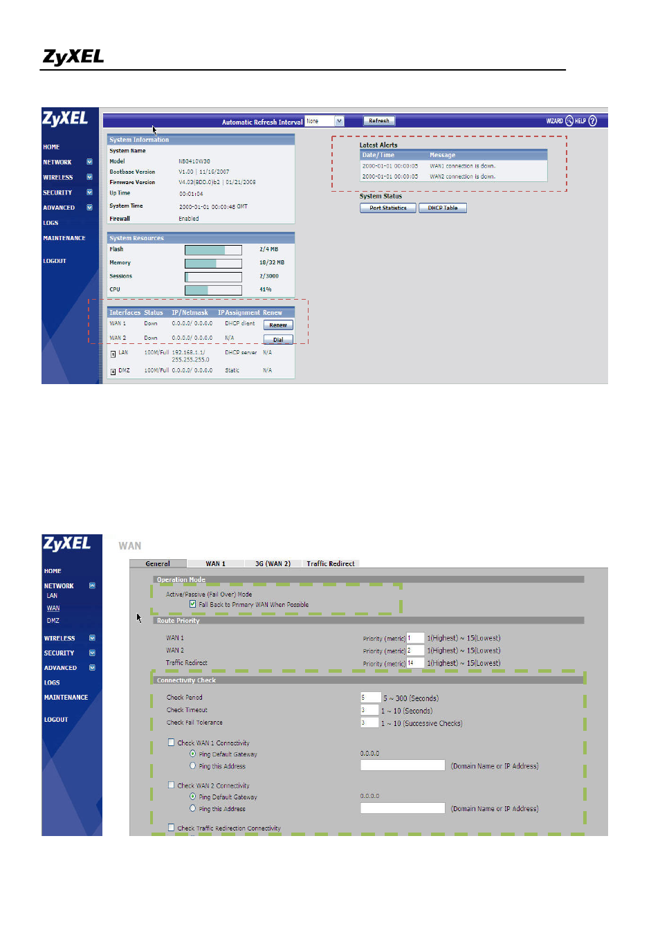 ZyXEL Communications NBG410W3G Series User Manual | Page 16 / 55