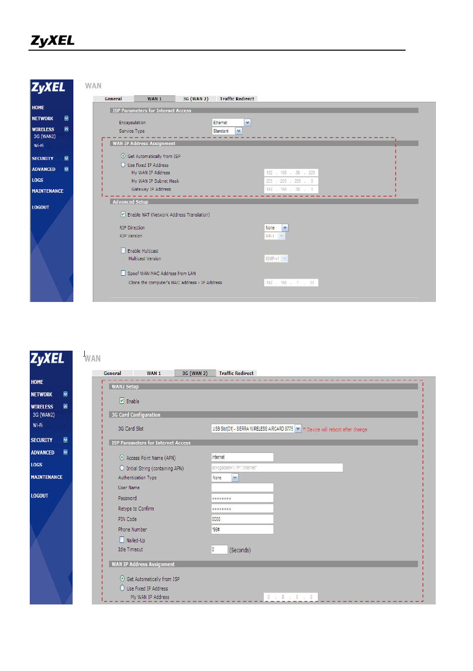 ZyXEL Communications NBG410W3G Series User Manual | Page 17 / 55
