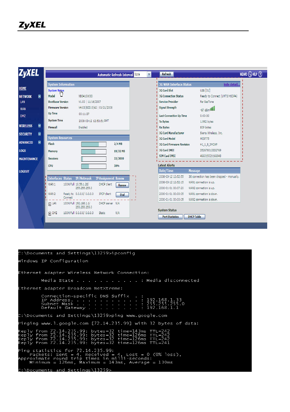 ZyXEL Communications NBG410W3G Series User Manual | Page 18 / 55