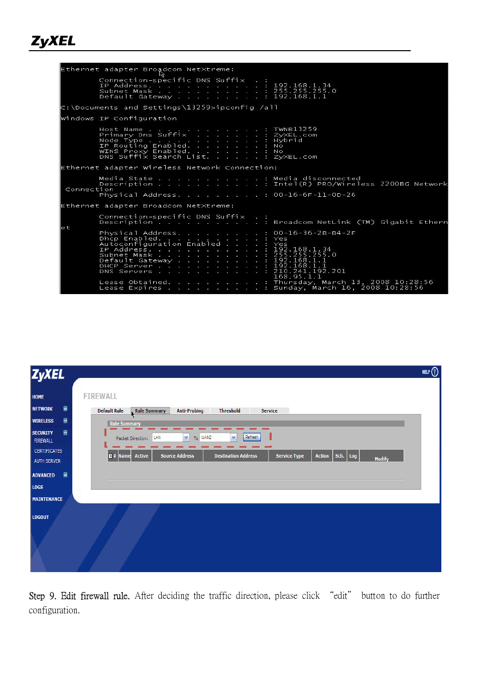 ZyXEL Communications NBG410W3G Series User Manual | Page 49 / 55