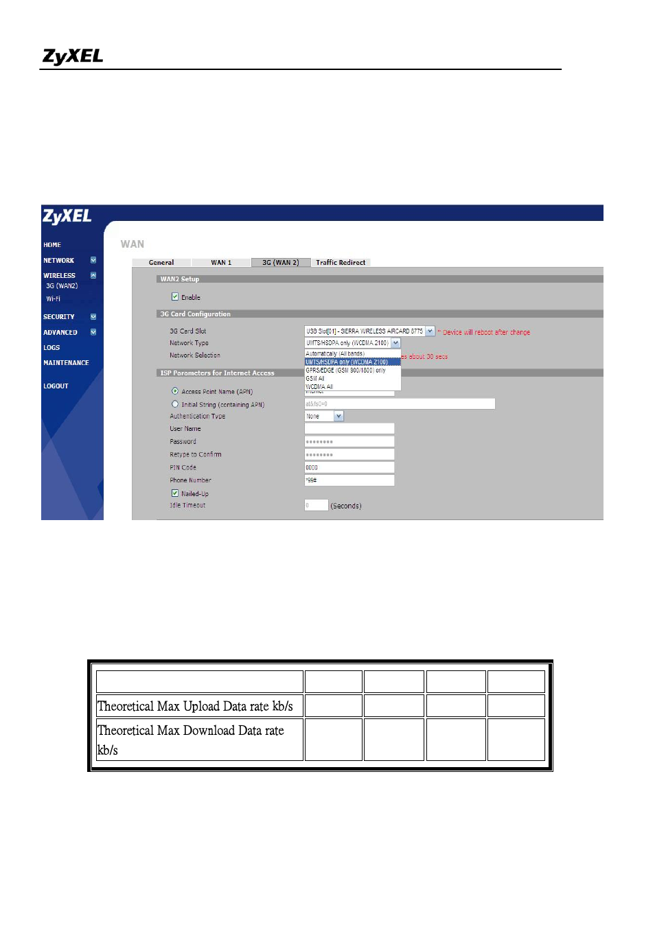 ZyXEL Communications NBG410W3G Series User Manual | Page 54 / 55