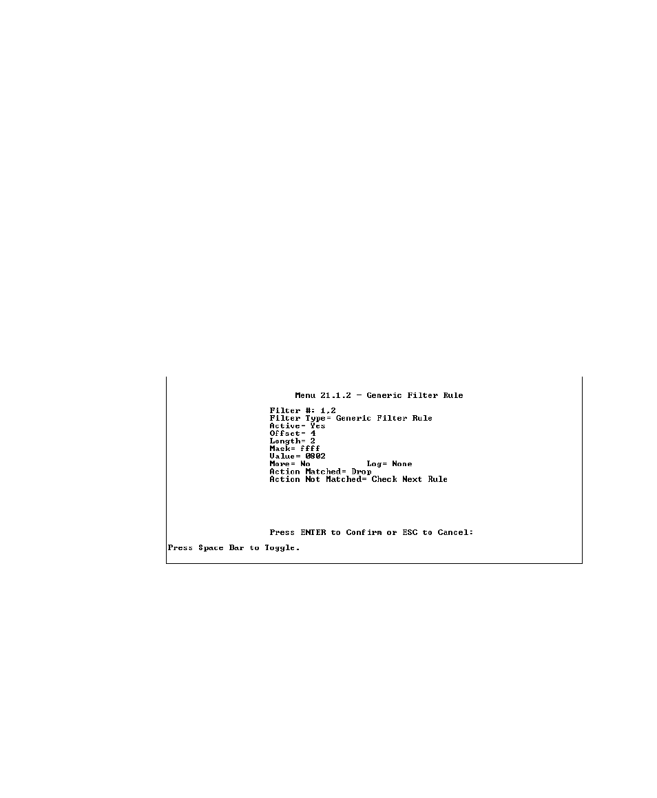 Generic filter rule | ZyXEL Communications Prestige 28641 User Manual | Page 117 / 159