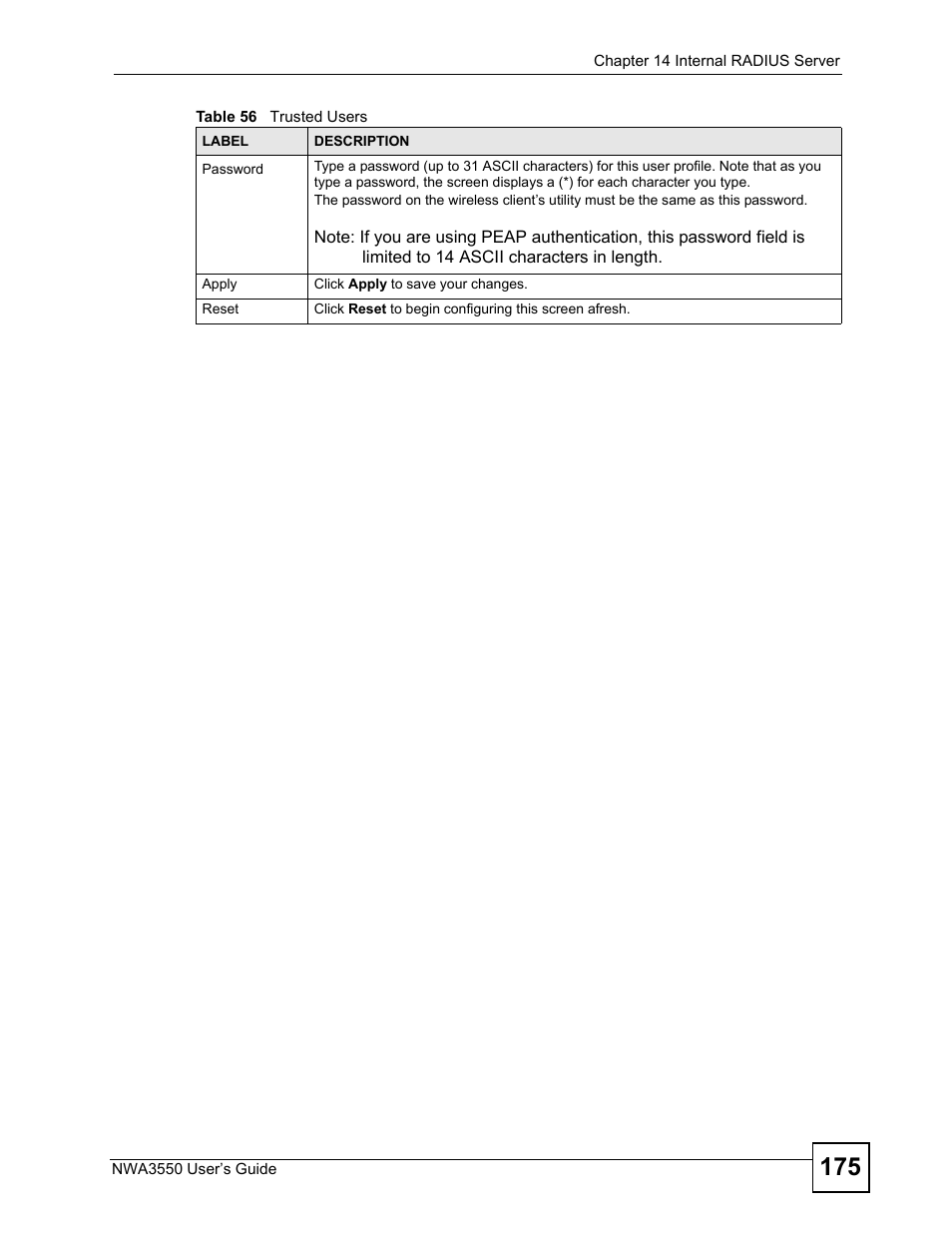 ZyXEL Communications NWA3550 User Manual | Page 175 / 344