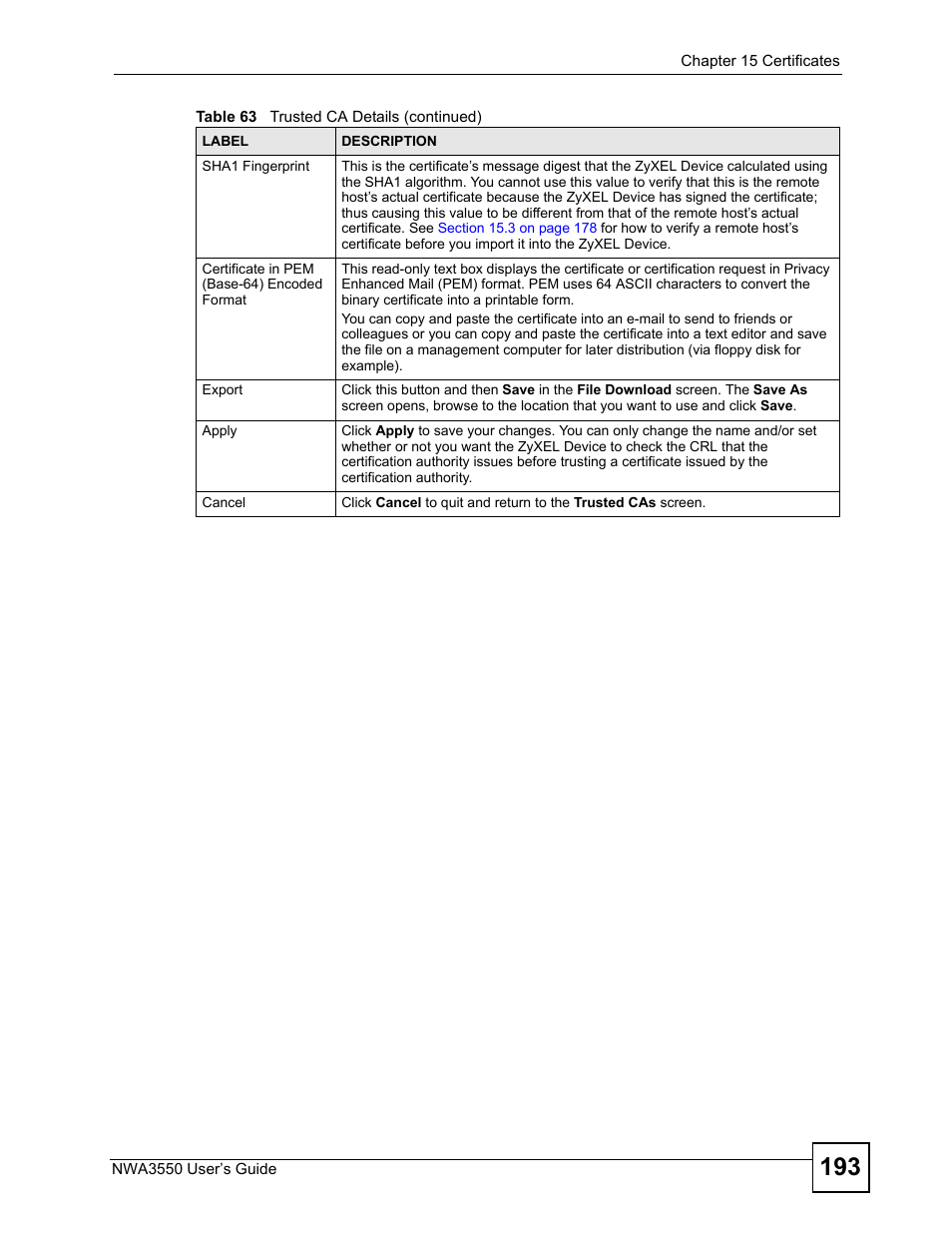 ZyXEL Communications NWA3550 User Manual | Page 193 / 344