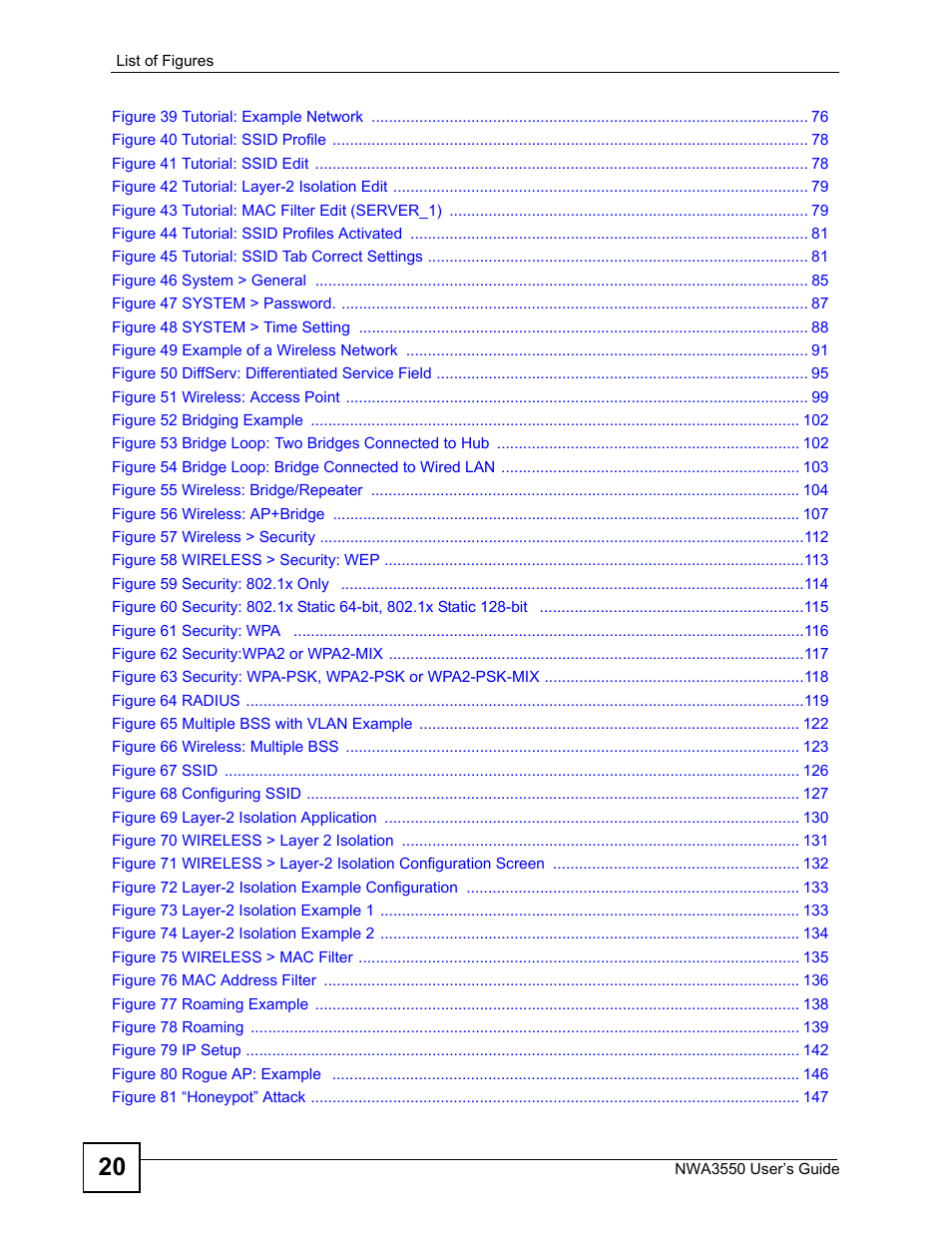 ZyXEL Communications NWA3550 User Manual | Page 20 / 344