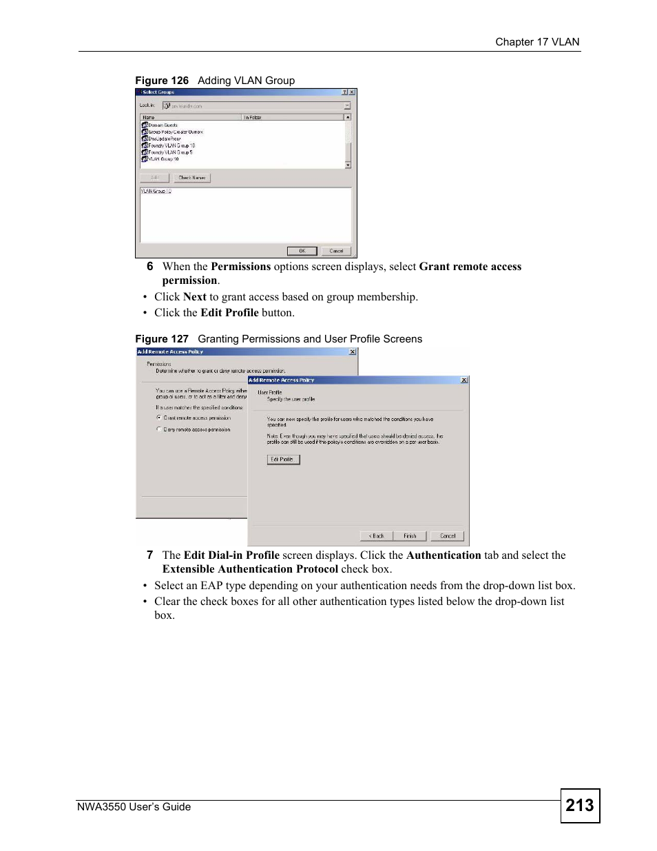 ZyXEL Communications NWA3550 User Manual | Page 213 / 344