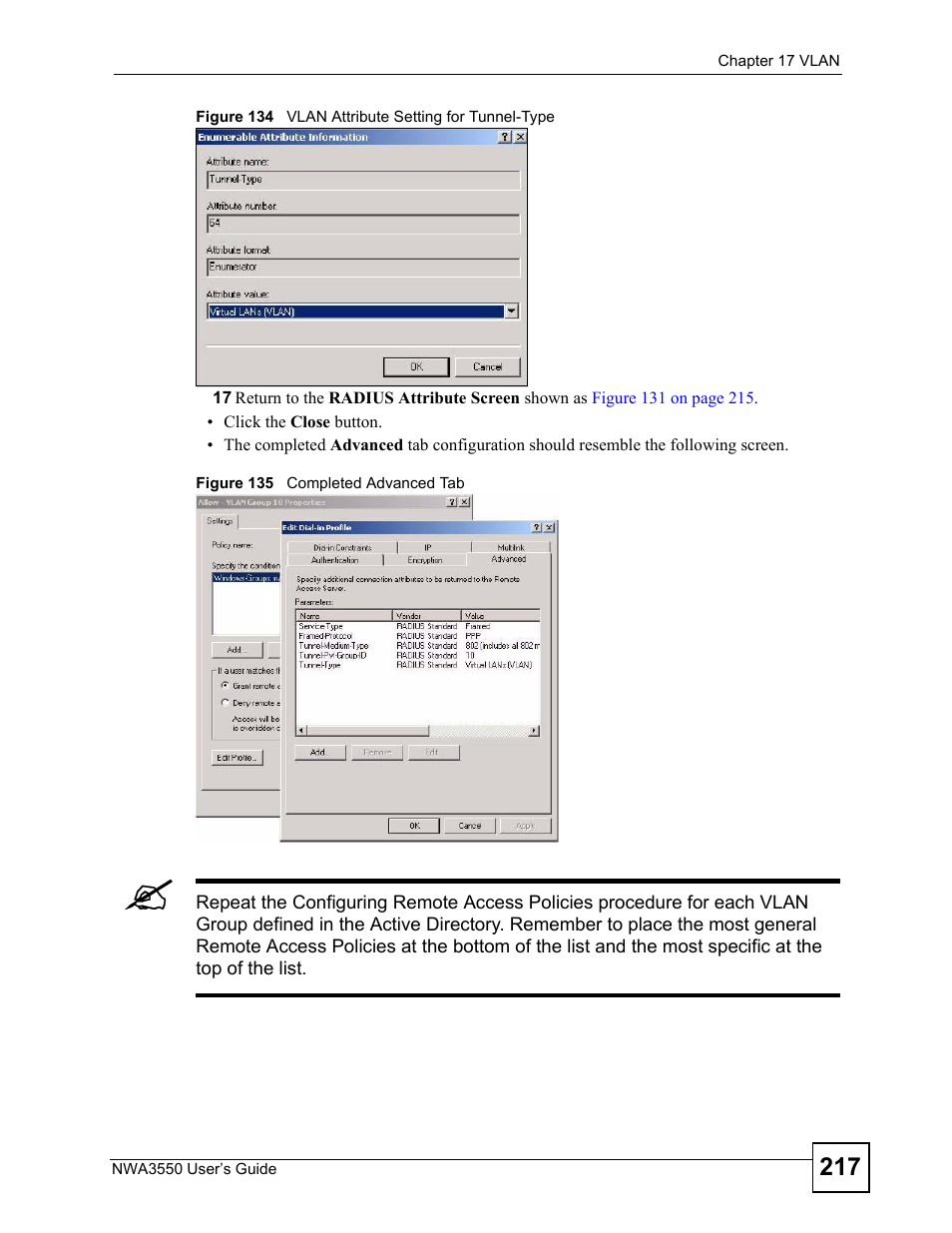 ZyXEL Communications NWA3550 User Manual | Page 217 / 344