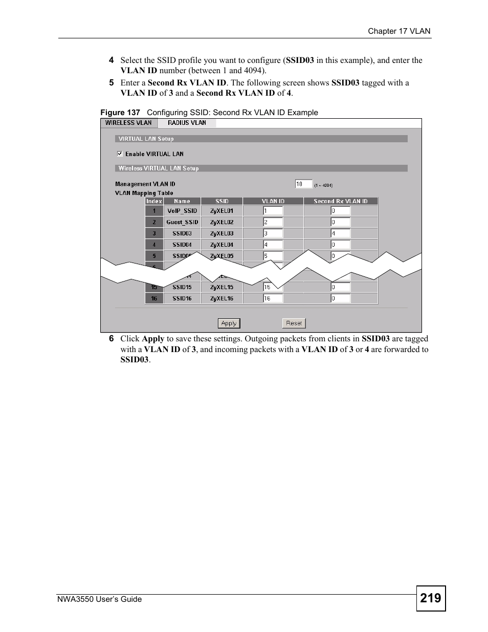 ZyXEL Communications NWA3550 User Manual | Page 219 / 344