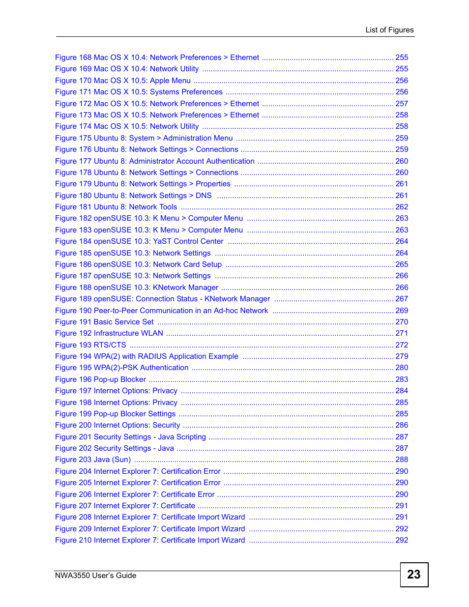 ZyXEL Communications NWA3550 User Manual | Page 23 / 344