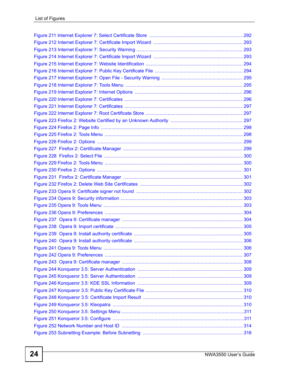ZyXEL Communications NWA3550 User Manual | Page 24 / 344