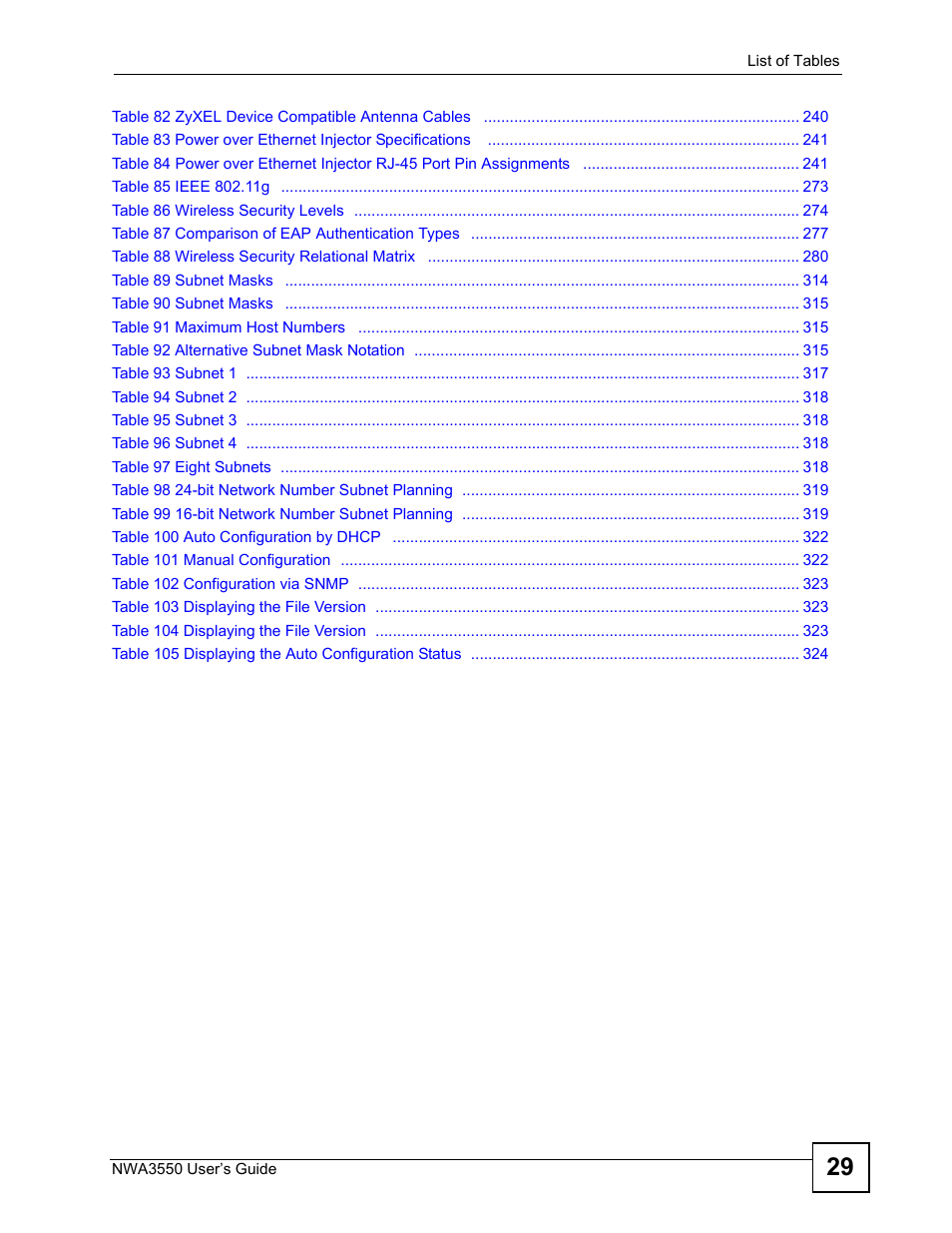 ZyXEL Communications NWA3550 User Manual | Page 29 / 344