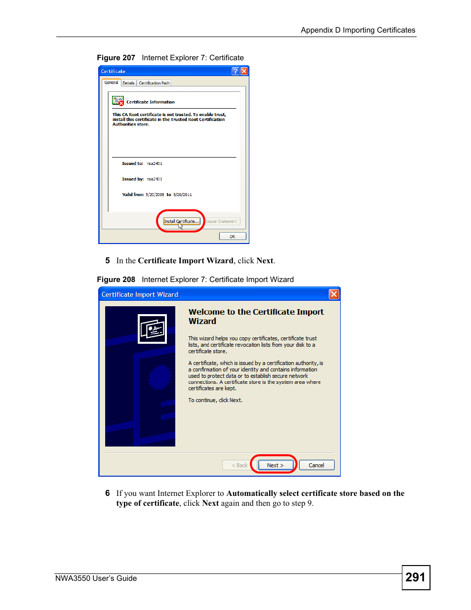 ZyXEL Communications NWA3550 User Manual | Page 291 / 344