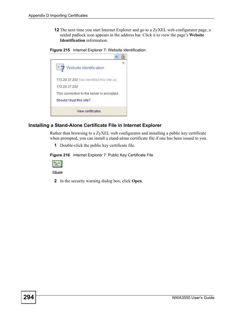 ZyXEL Communications NWA3550 User Manual | Page 294 / 344