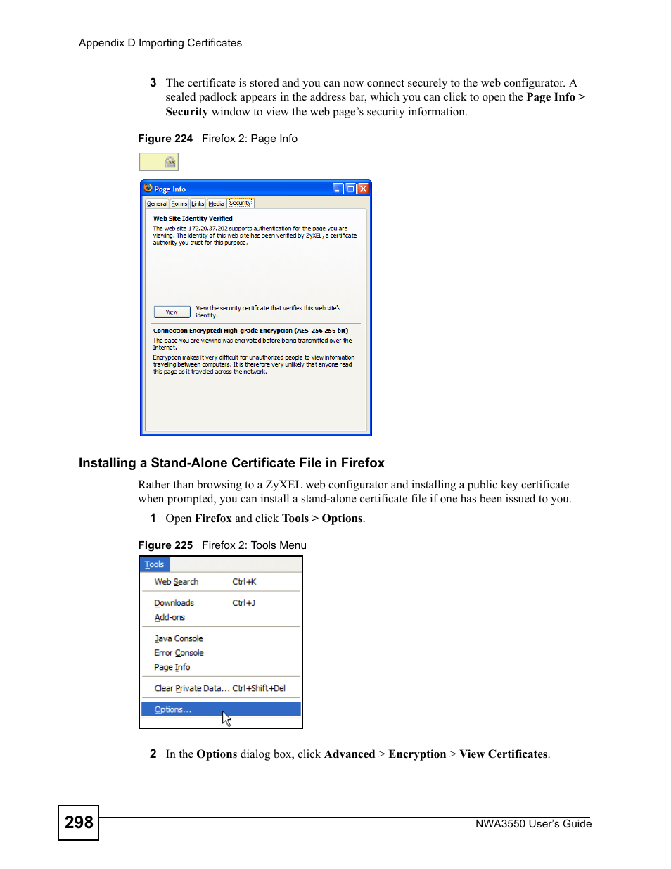 ZyXEL Communications NWA3550 User Manual | Page 298 / 344
