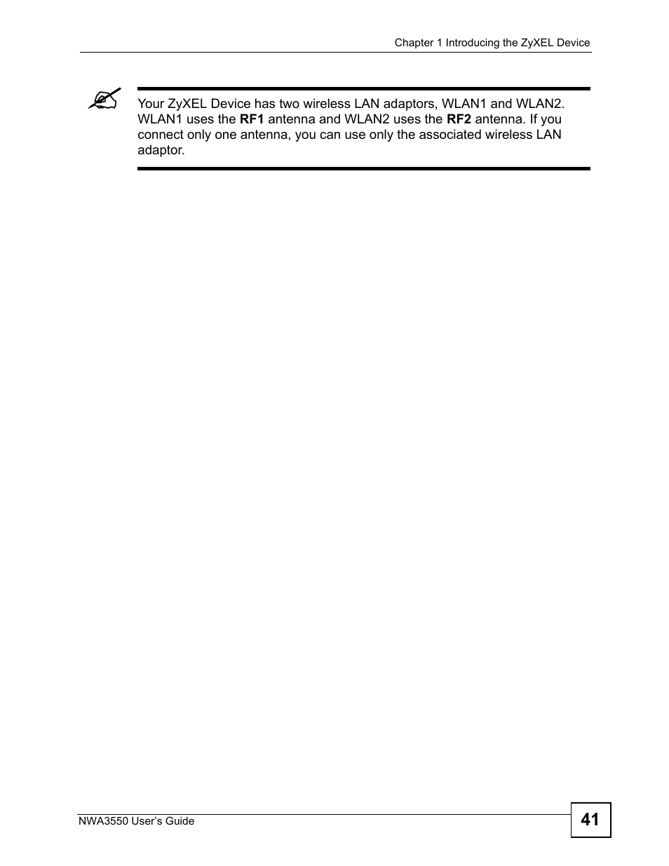 ZyXEL Communications NWA3550 User Manual | Page 41 / 344