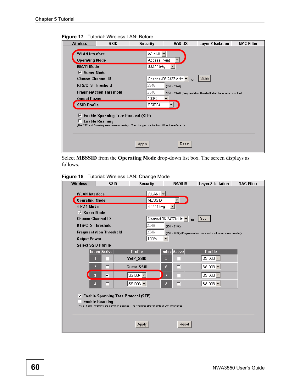 ZyXEL Communications NWA3550 User Manual | Page 60 / 344