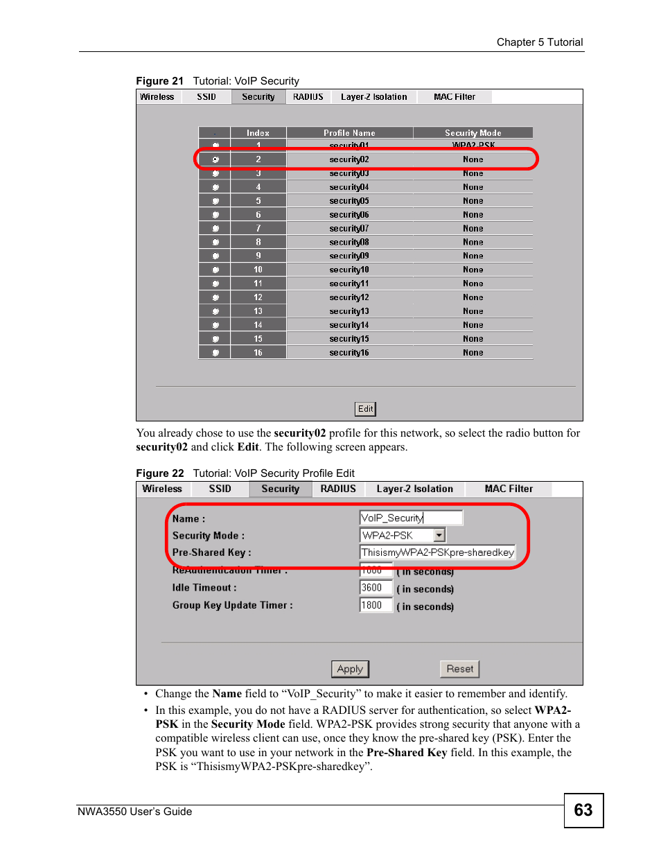 ZyXEL Communications NWA3550 User Manual | Page 63 / 344