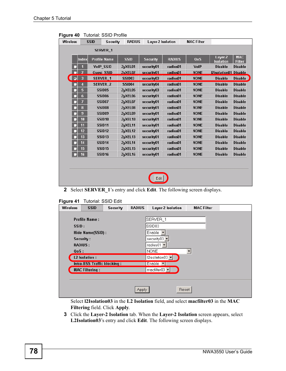 ZyXEL Communications NWA3550 User Manual | Page 78 / 344
