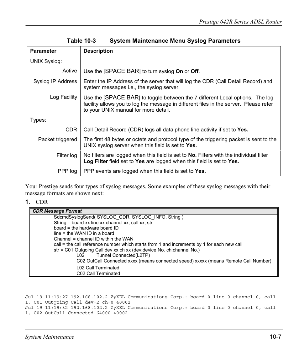 ZyXEL Communications Prestige 642R Series User Manual | Page 127 / 163