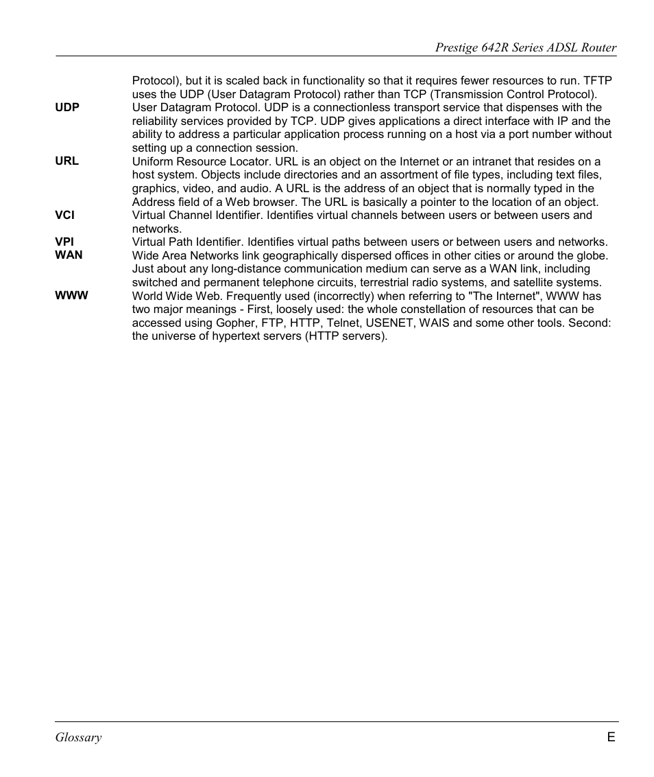 ZyXEL Communications Prestige 642R Series User Manual | Page 155 / 163