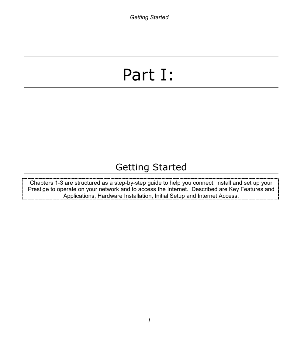 Part i, Getting started | ZyXEL Communications Prestige 642R Series User Manual | Page 26 / 163