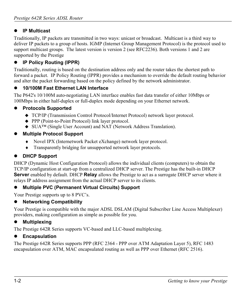 ZyXEL Communications Prestige 642R Series User Manual | Page 29 / 163