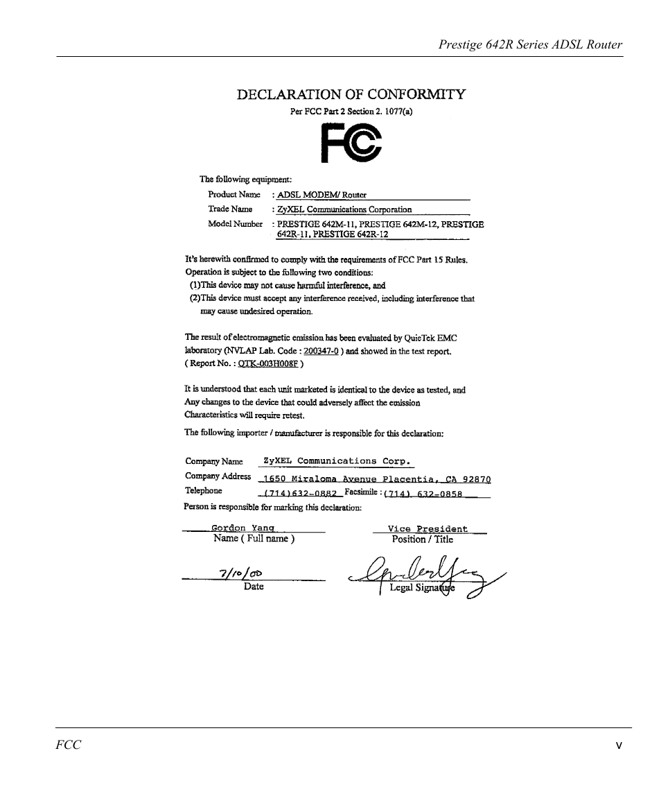 ZyXEL Communications Prestige 642R Series User Manual | Page 5 / 163