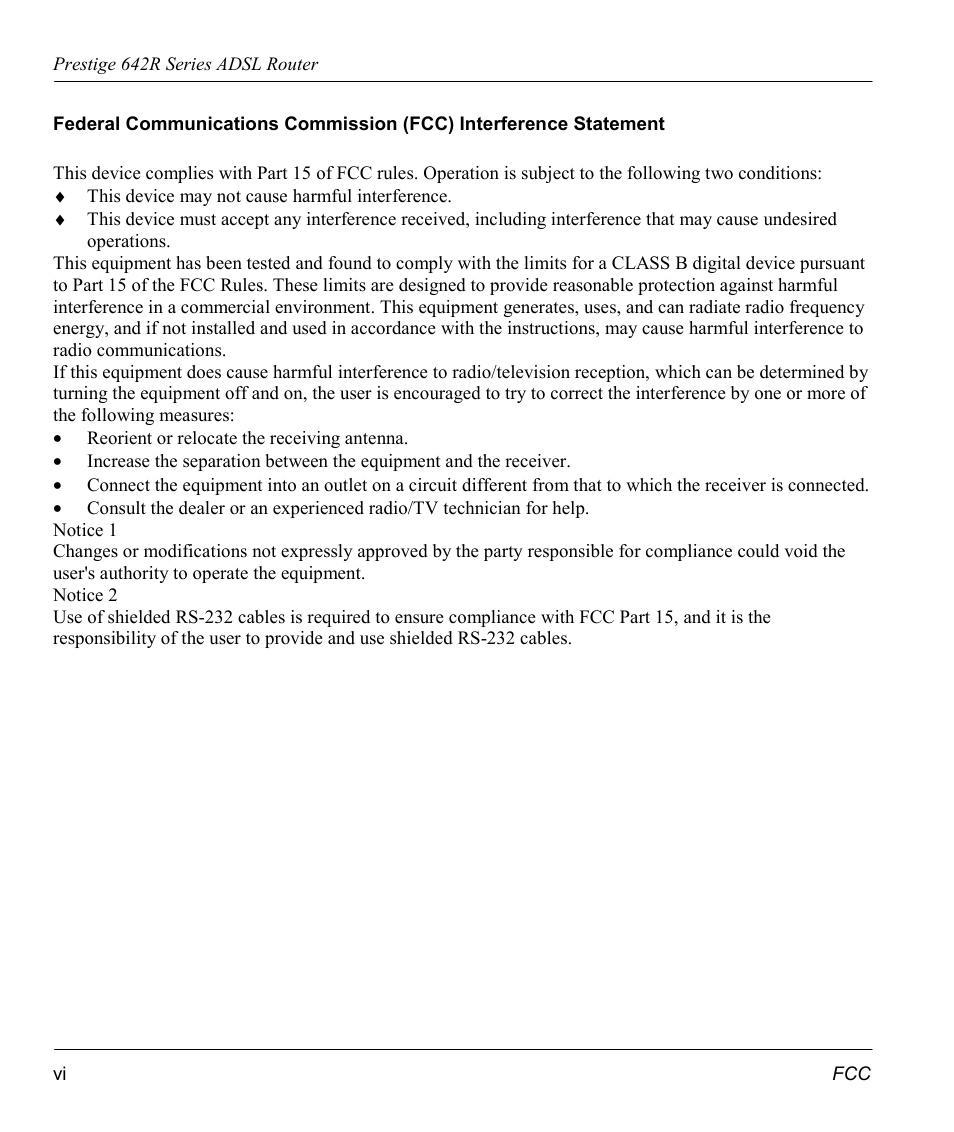 ZyXEL Communications Prestige 642R Series User Manual | Page 6 / 163