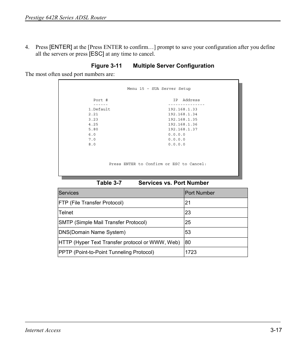 ZyXEL Communications Prestige 642R Series User Manual | Page 60 / 163