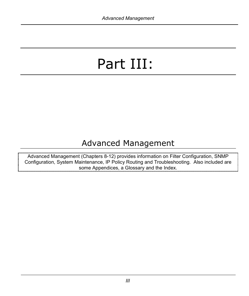 Part iii, Advanced management | ZyXEL Communications Prestige 642R Series User Manual | Page 95 / 163