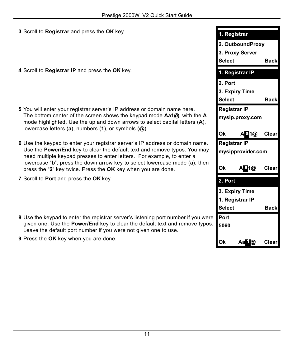 ZyXEL Communications 2000W_V2 User Manual | Page 11 / 19