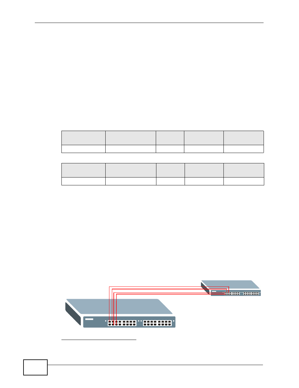 1 link aggregation id, 3 static trunking example | ZyXEL Communications MES-2110 User Manual | Page 118 / 232